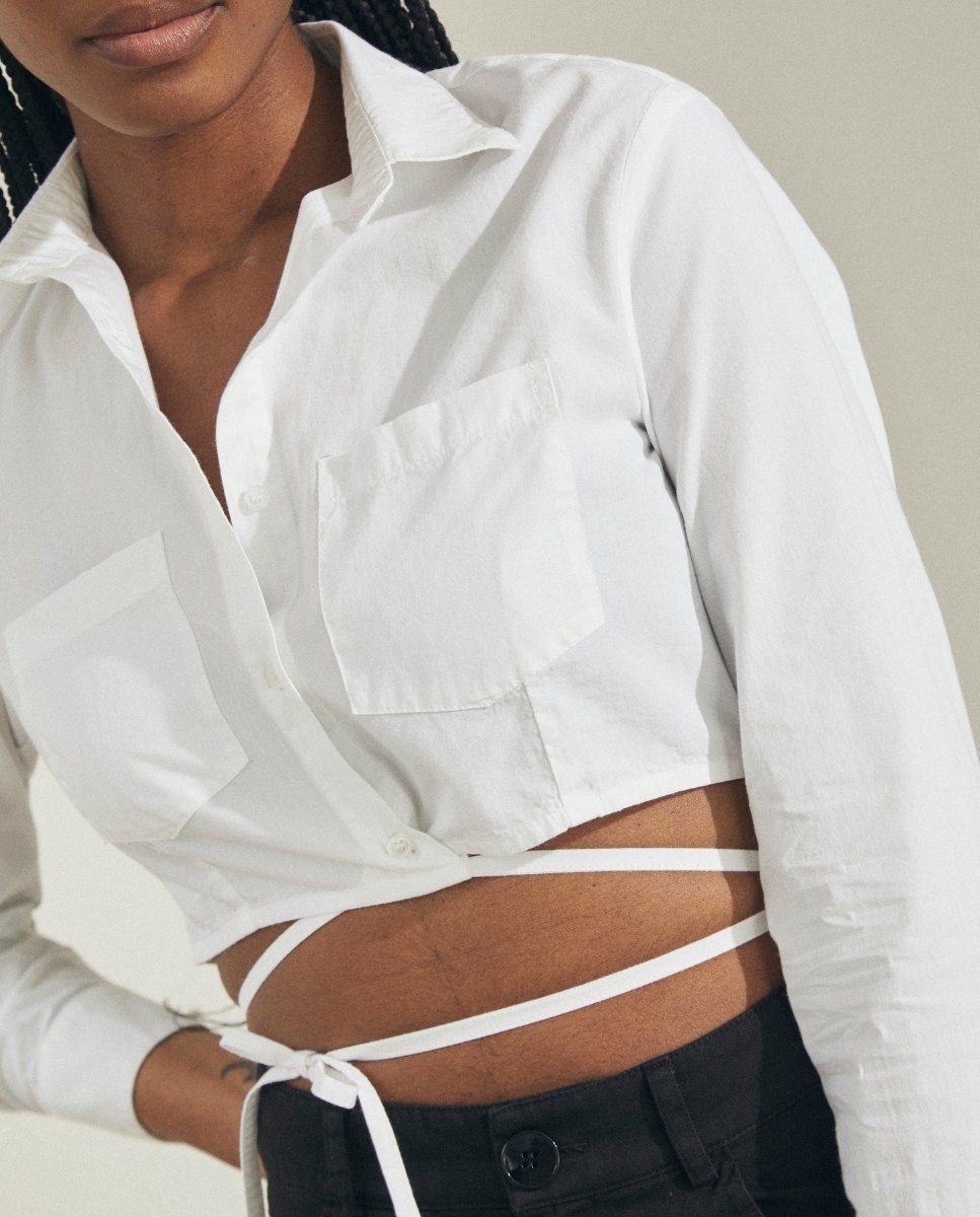Crop Collar Shirt