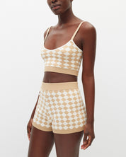 Checkered Sophie Knit Shorts