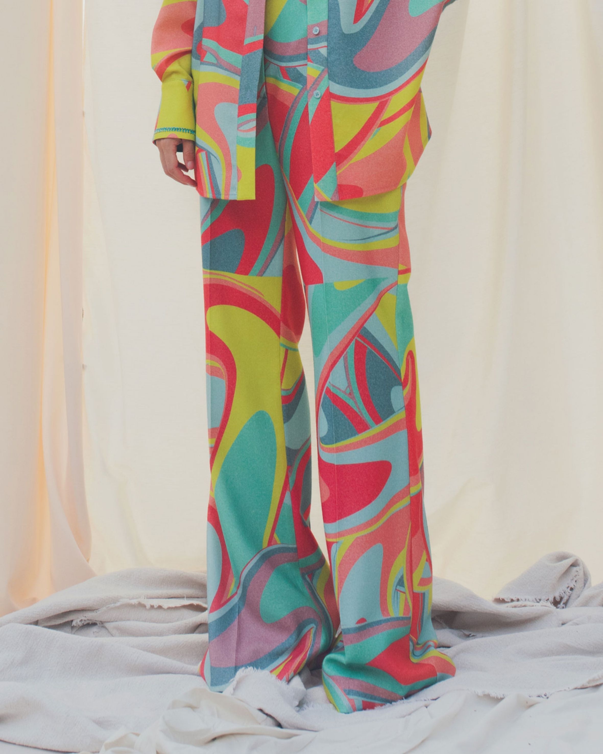 Vibrant Print Pants